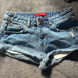 Cute “distressed” shorts.